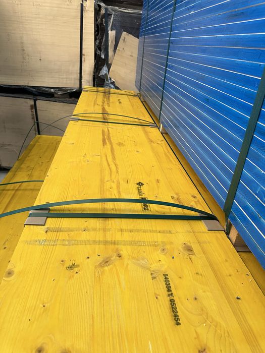 Cofraje lana cant albastru, placa galbena, tip doka