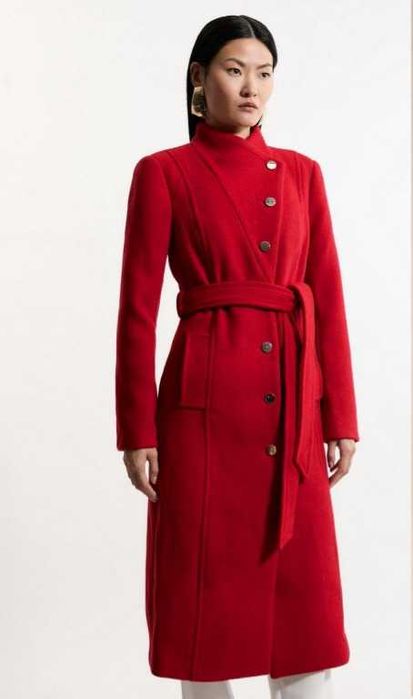 НОВО с ЕТИКЕТ Палто с 42% вълна Karen Millen