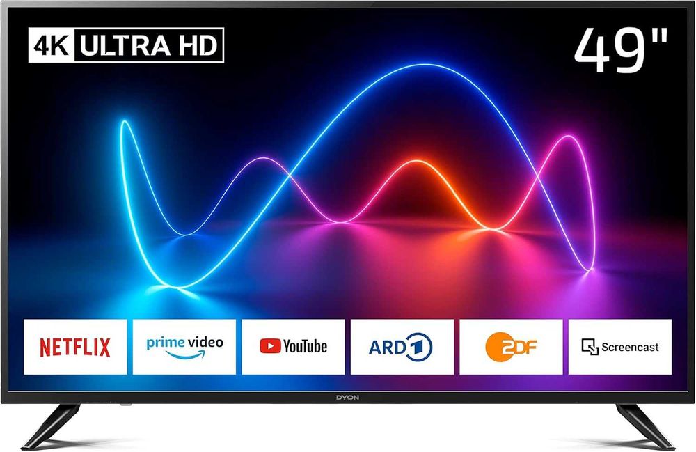 DYON Movie Smart 49 XT 4K UHD Smart TV с WiFi и тройни тунери
