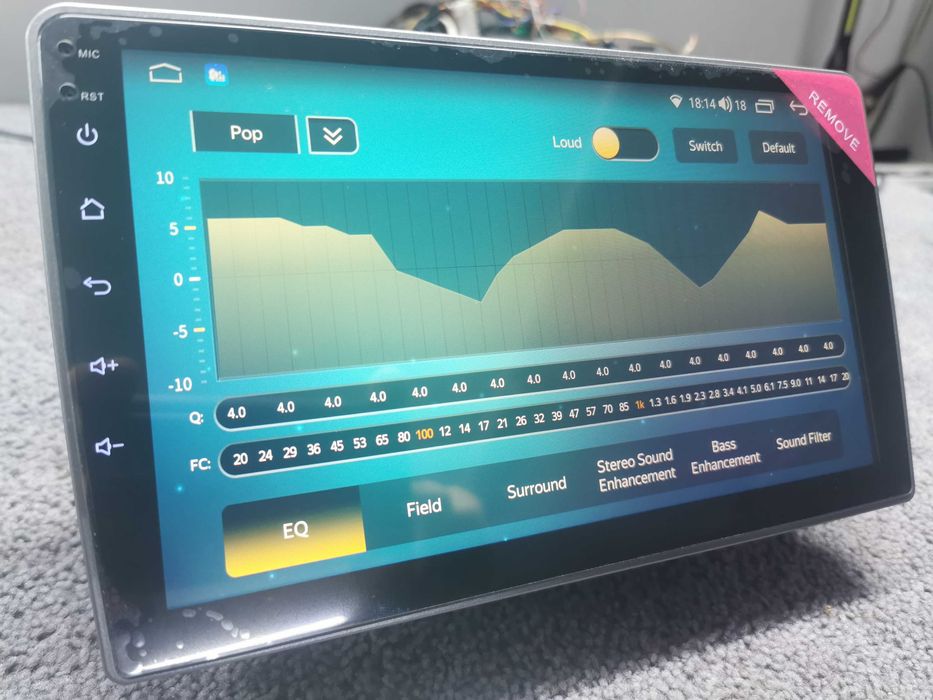 Navigatie Android Peugeot 407 gri 4/64gb QLED