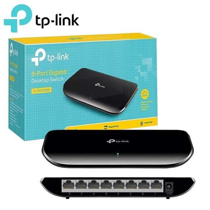 Новый гигабитный коммутатор TP-LINK TL-SG1008D (8 портов) в упаковке