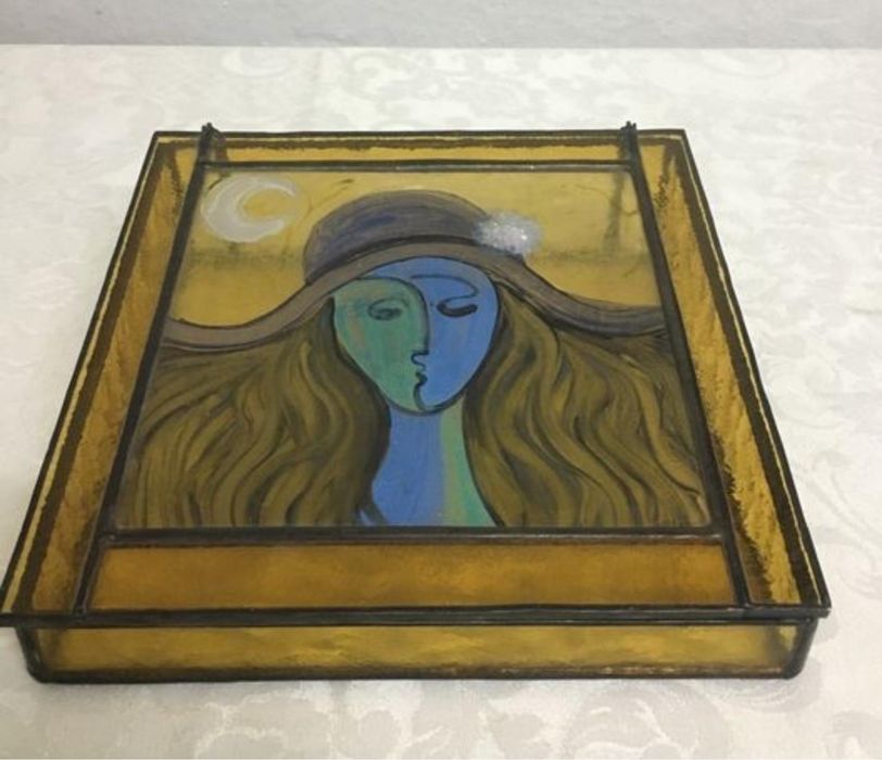 Cutie de bijuterii din vitraliu