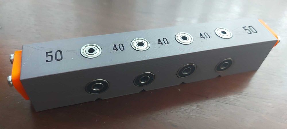 Sablon mobila forma U deschis 22cm pentru ericsoane gauri 5 si 7 v.1