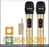 БЕЗЖИЧНИ КАРАОКЕ МИКРОФОНИ MIXER SM 820A1, два броя с приемник( нови)