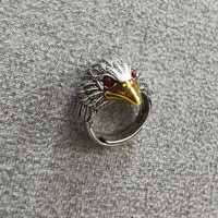 Мъжки рокерски сребърен пръстен