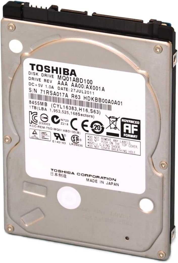 Hard disk Laptop 1TB Toshiba MQ01ABD100 2.5'' SATA 5400RPM HDD intern