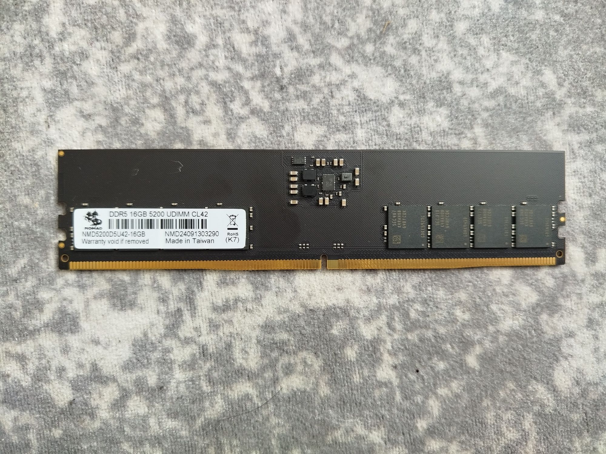Озу ddr5 16гигабайт