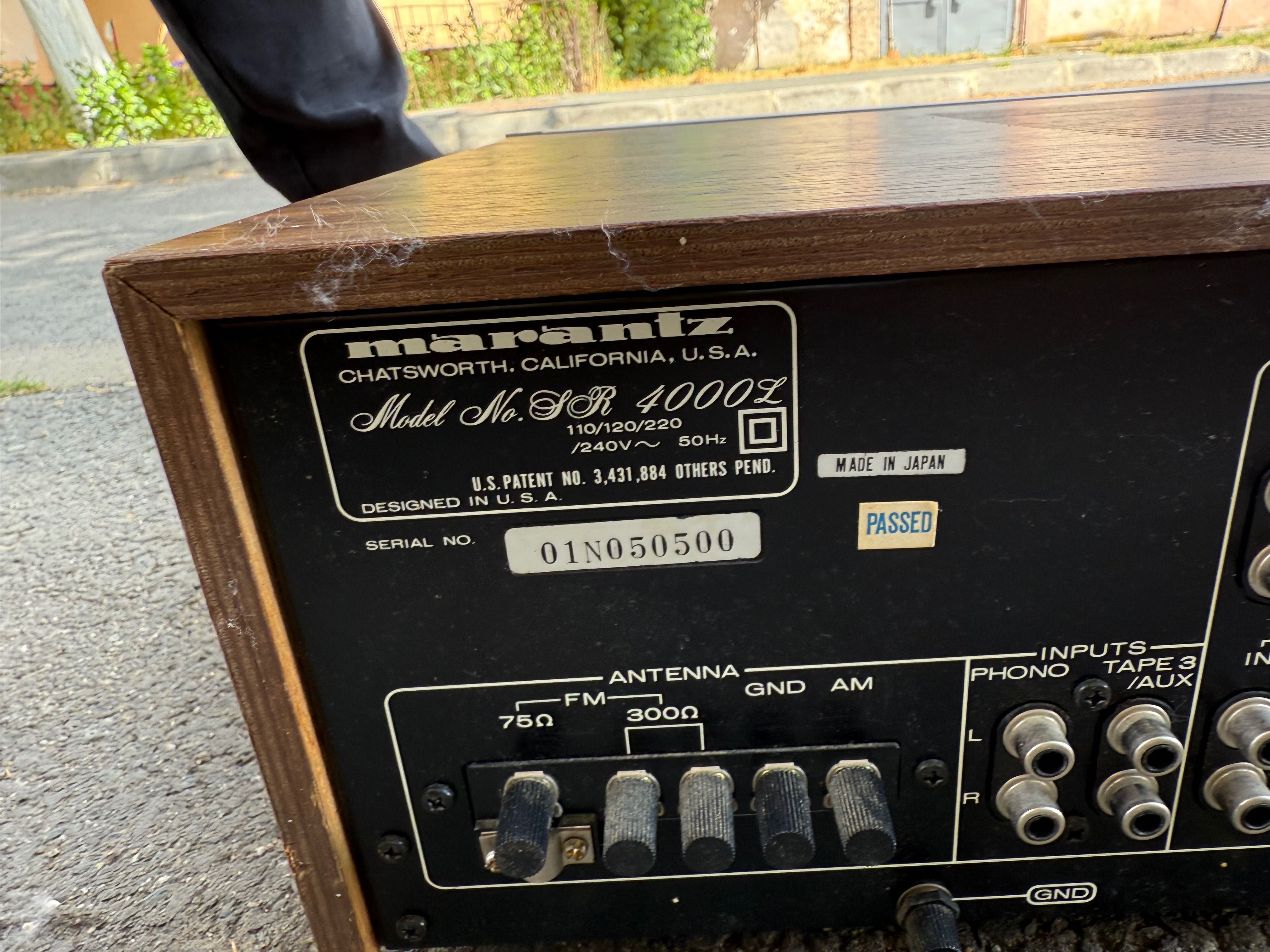Marantz SR4000L aplificator receiver statie vintage