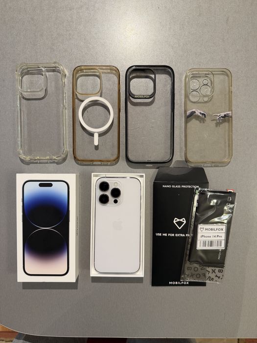 Iphone 14 Pro 256GB cu 4 huse si folie sticla