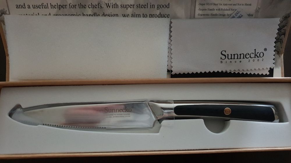 4бр ножове за стек от дамаска стомана VG 10