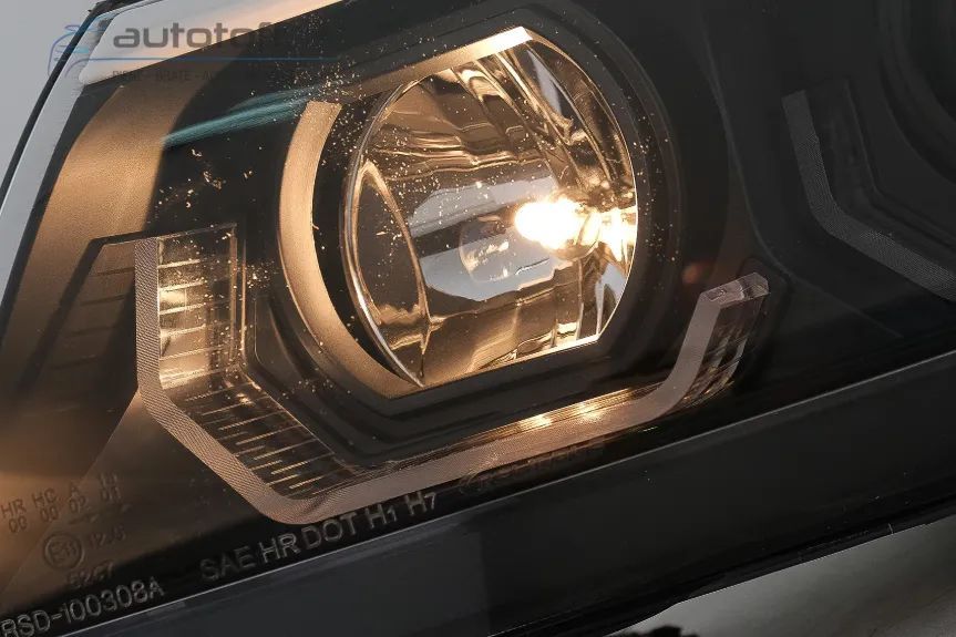 Faruri 3D Led Angel Eyes compatibile cu BMW Seria 3 E90 E91 (2005-2008)