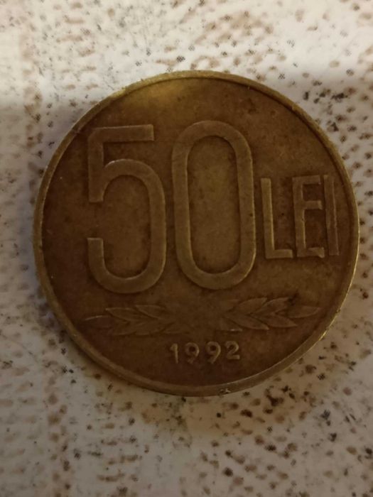 Vand moneda 50 lei din 1992,in stare buna !!! Moneda de colectie rara.