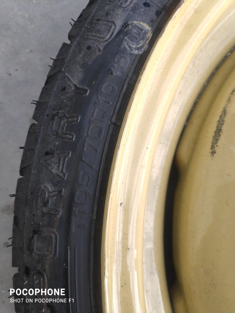 Резервна гума - патерица 16 цола 4x100 Daihatsu Sirion / Сирион