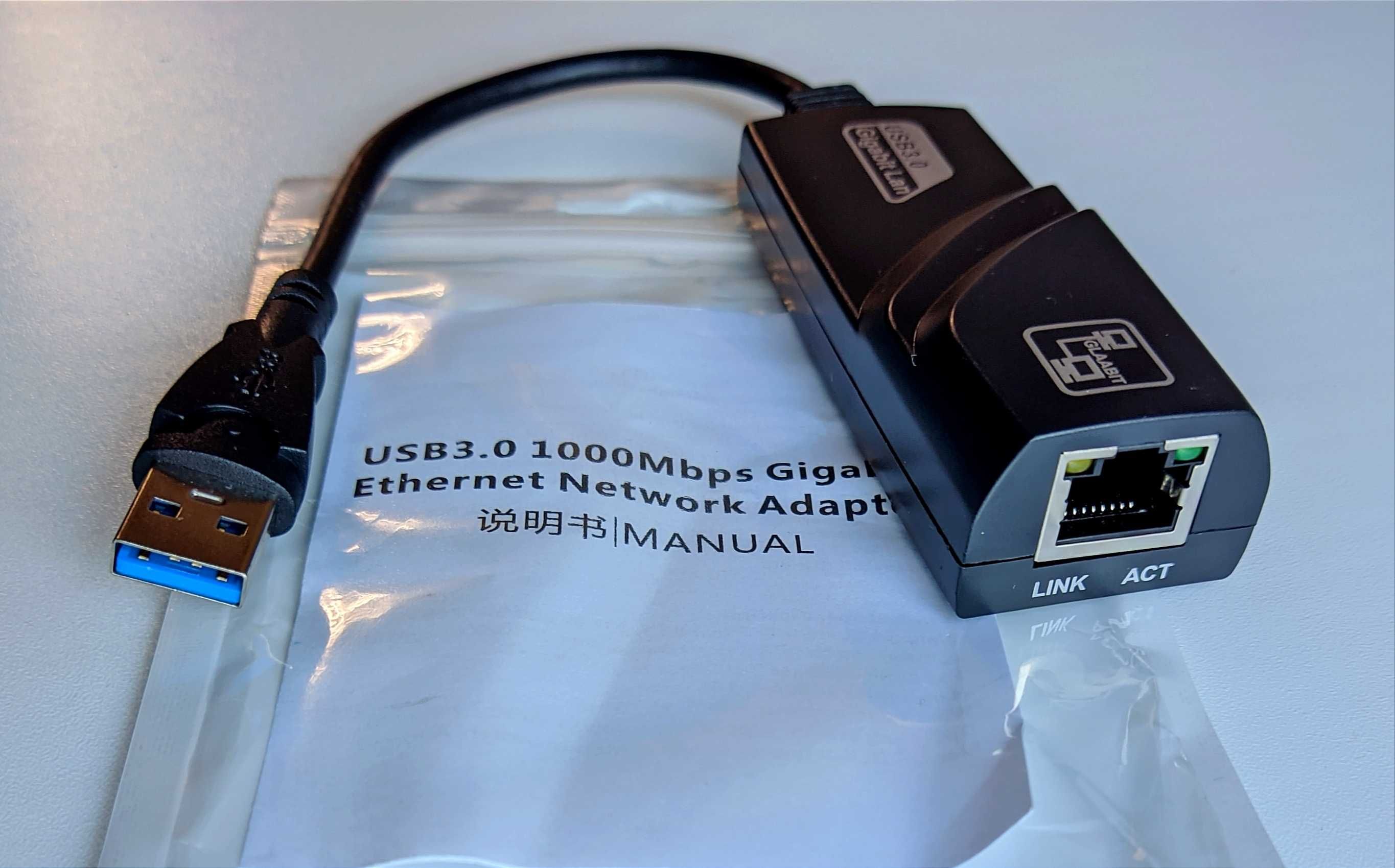 Новый USB LAN USB 3.0 Адаптер USB - RJ-45 . 1000 Мбит/с