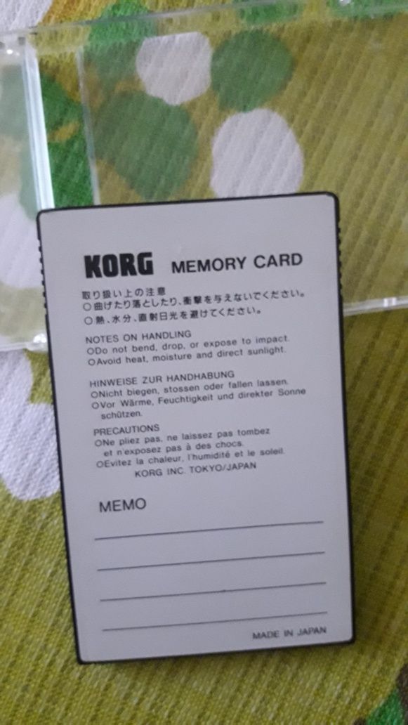 Card Memorie Tonuri Moss pt Korg Z1