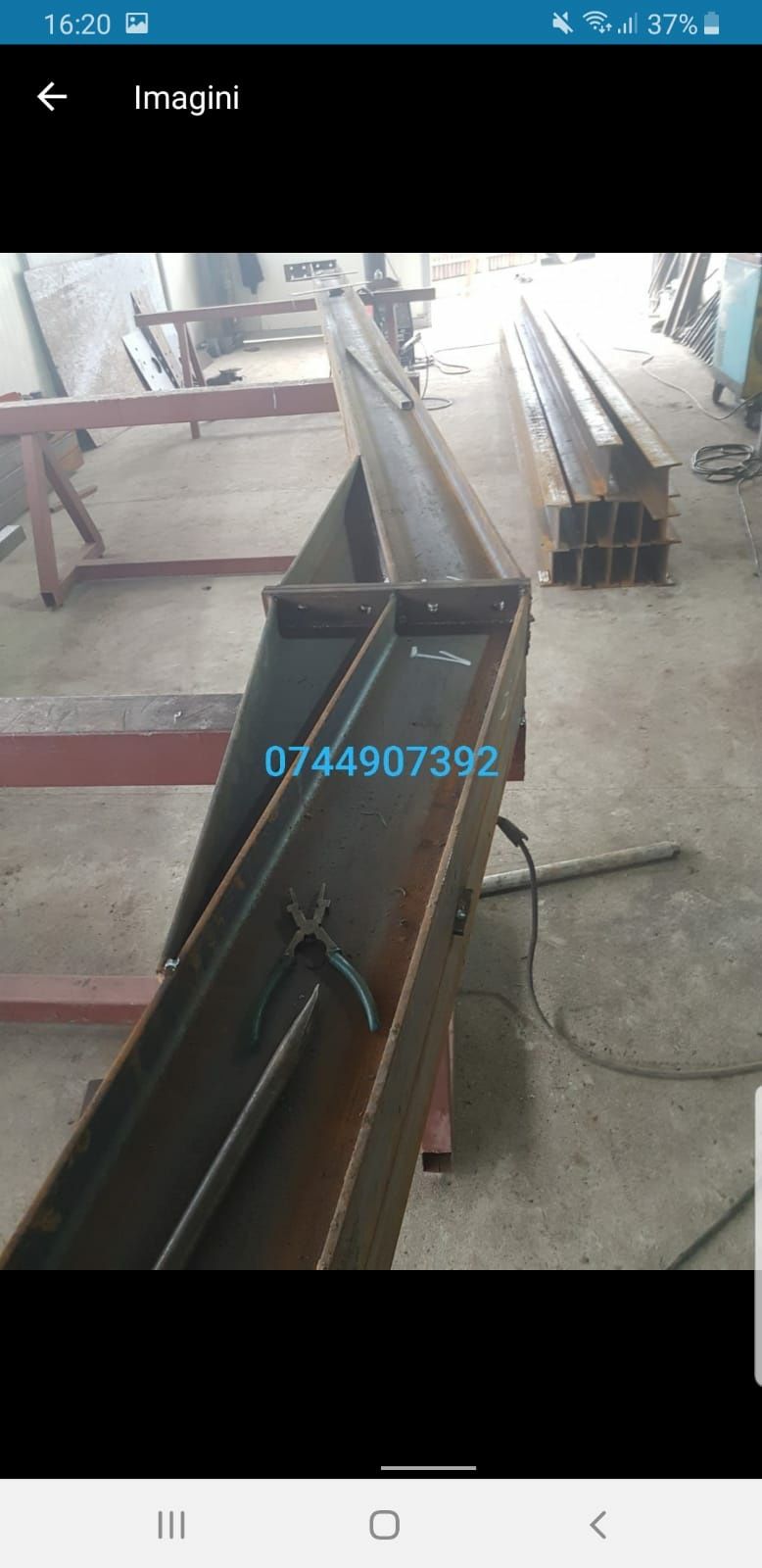 Vand hală de producție metalică 10x27x5