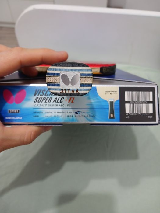 Butterfly Viscaria super ALC, Dignics 09c, nittaku Farstarc G1