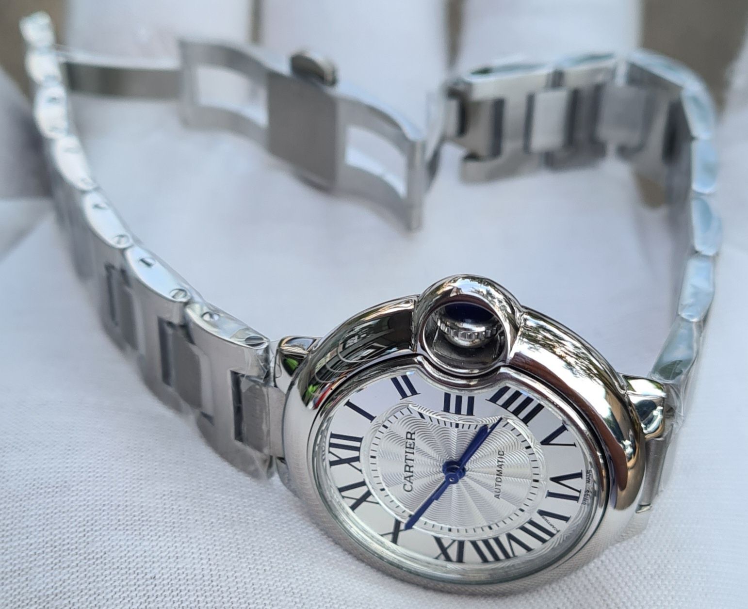 Ceas Cartier pre-owned Ballon Bleu 33mm dama Autonatic