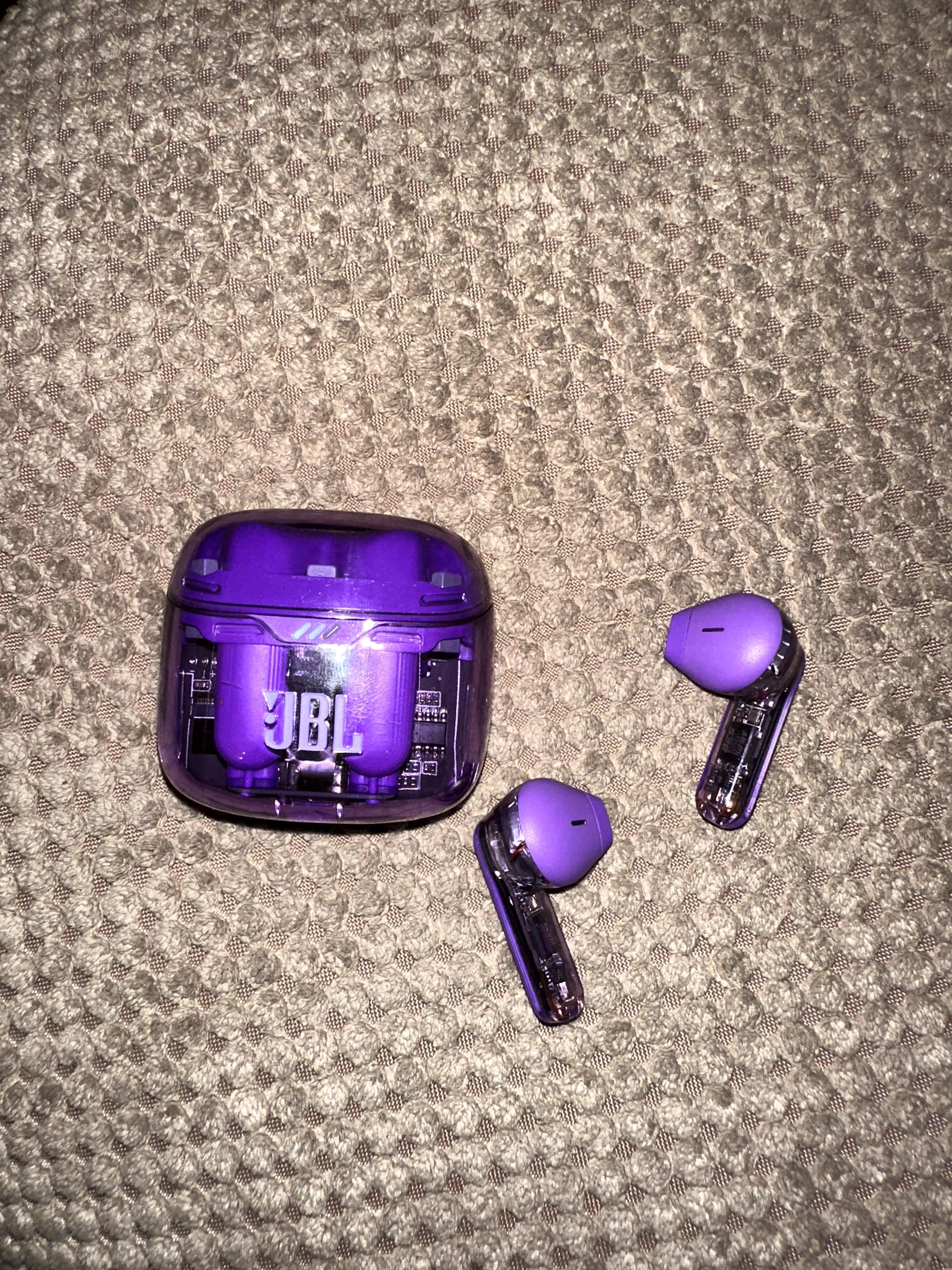 Беспроводные наушники JBL Tune Flex Ghost Edition фиолетовый