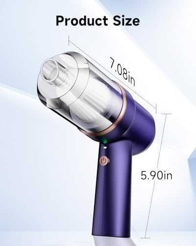 Мини безжична прахосмукачка 15000 Pa за кола дом косми домашни любимци