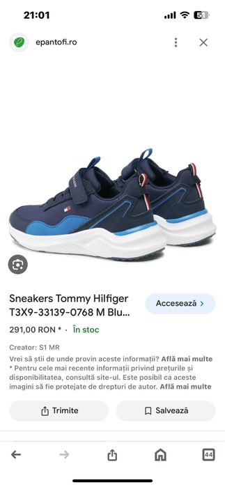 Sneakers Tommy Hilfiger originali nr 35/40