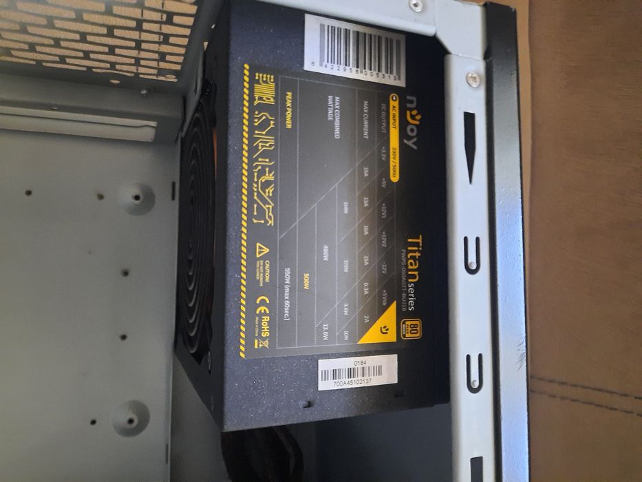 Carcasa atx + sursa 550w enjoy titan 80 plus