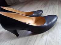 Дамски елегантни обувки Vera Pelle-черни, 40 номер