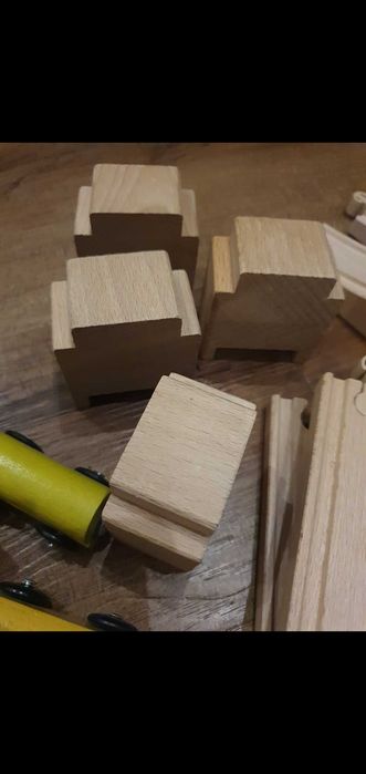 Дървено влакче с релси Икеа