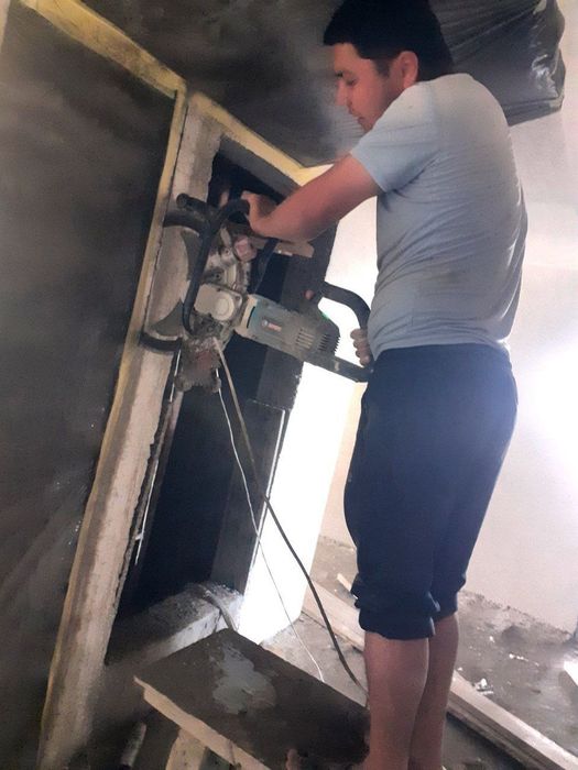 Beton buzush teshish kesish eshik deraza fortichka ochish xizmati