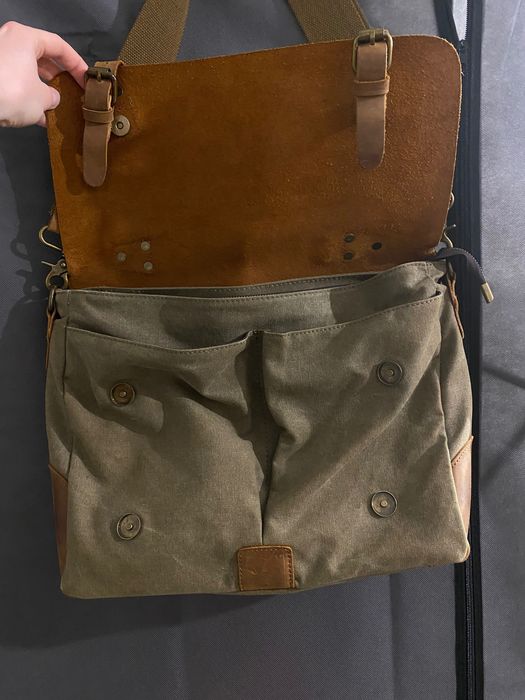 Geanta de piele naturala vintage pe umar