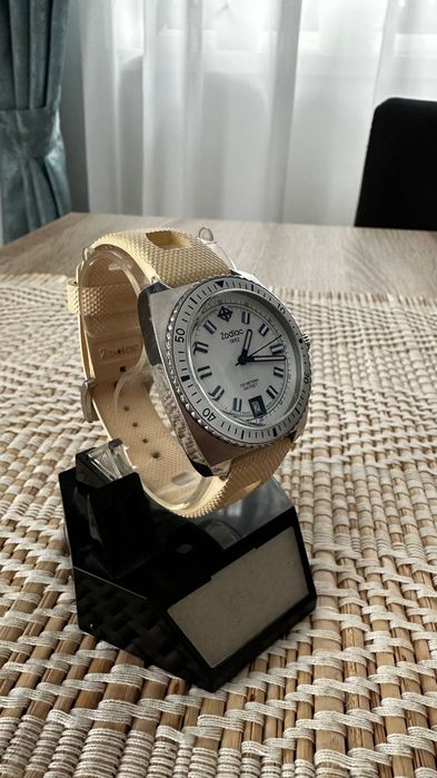Zodiac Sea Dragon Blue zo2244 38mm foarte rar ceas de mana elvetian
