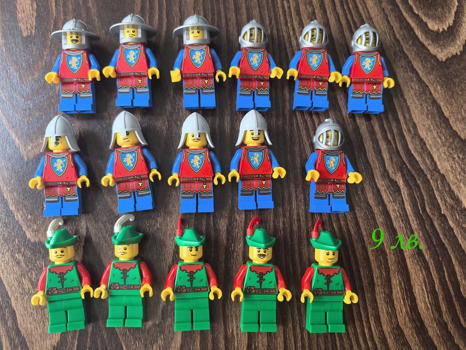 НОВИ LEGO минифигурки рицар пират сокол вълк форестмен