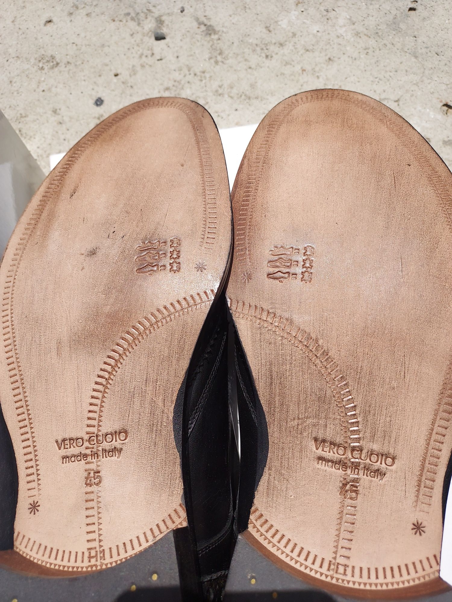 Pantofi total din piele, NOI, made in Italia- mărimea 45