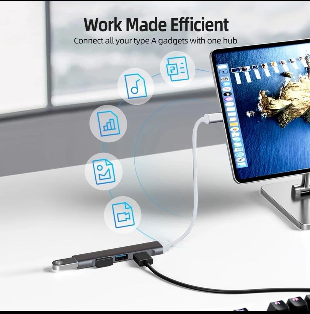 USB Hub 4in1 3.0 multi USB Splitter
