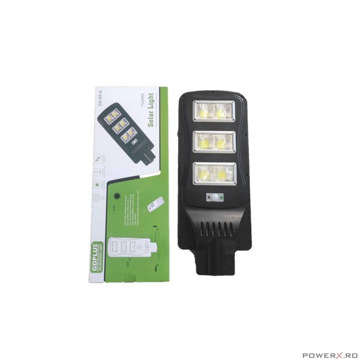 Lampa, proiector 90w, incarcare solara, stradala, cu telecomanda, Led