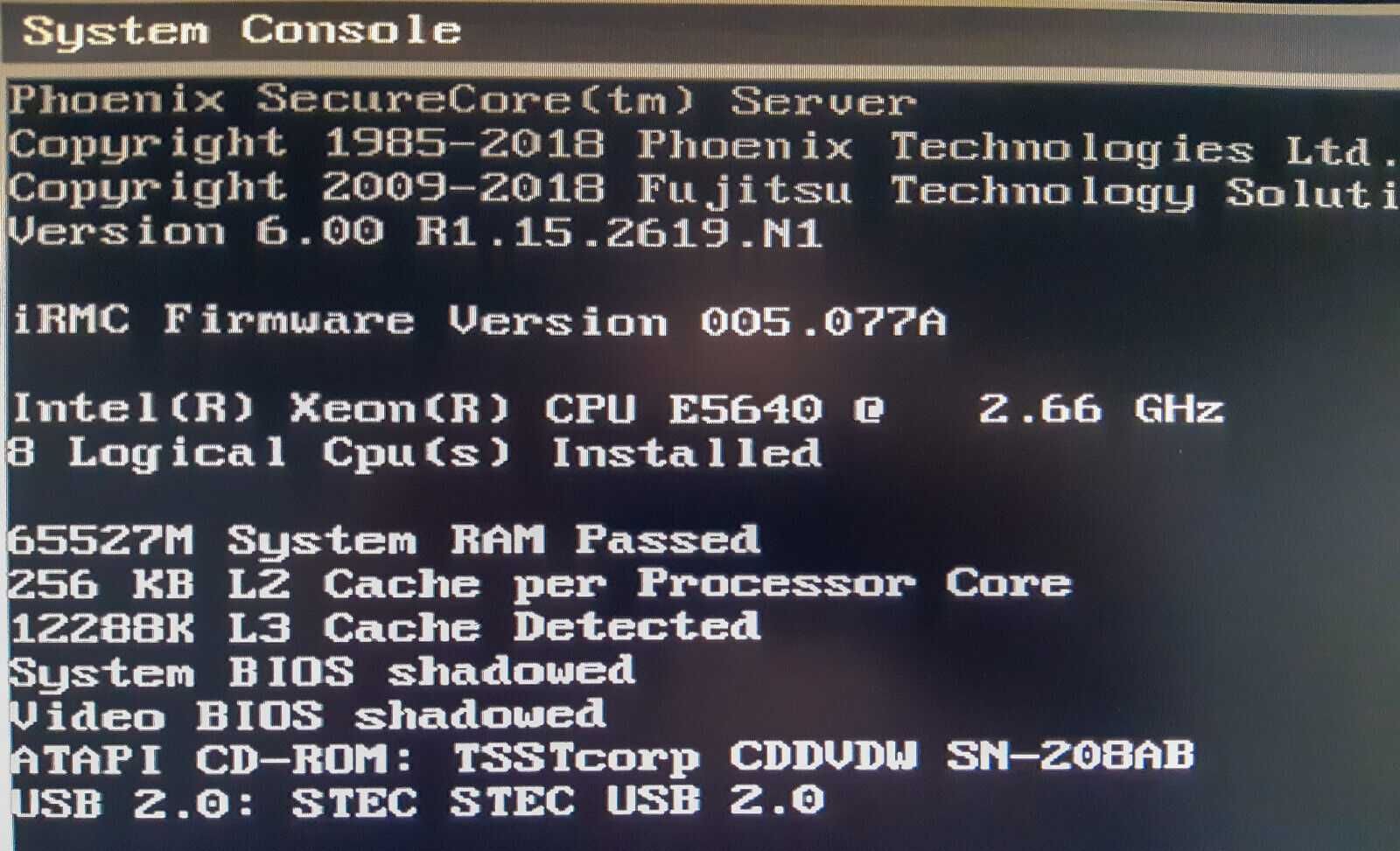 Server Rack Fujitsu Primergy RX300 S6