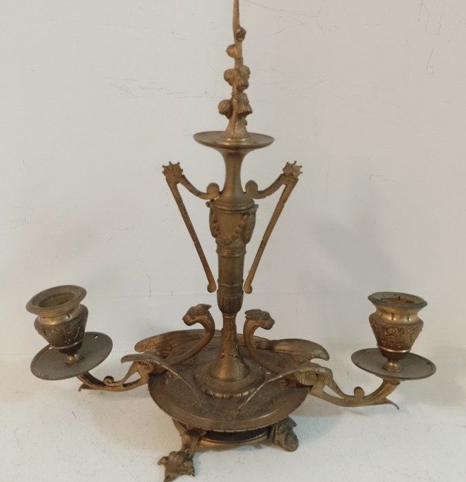 Superb accesoriu de camera,Sfeșnic din bronz masiv in stilul francez E