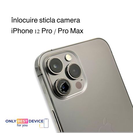 Înlocuire sticlă cameră iPhone 12 / 12 Pro / 12 Pro Max