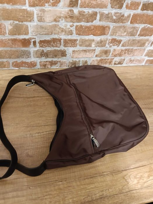 Дамска чанта кафява платнена шушляк