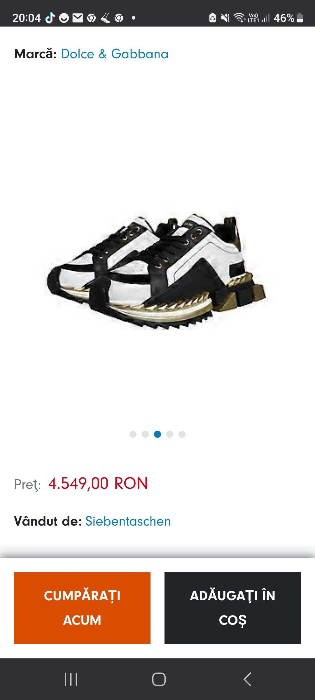 Adidasi 100% autentici Dolce&Gabbana SUPER KING