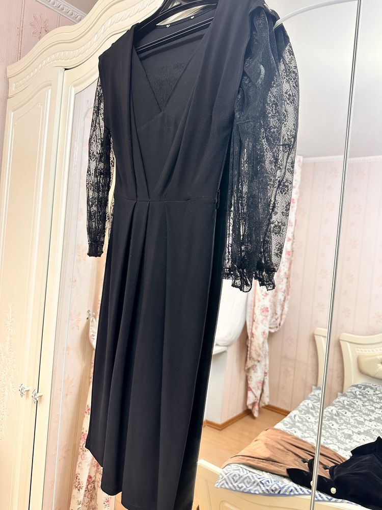 Французкое черное платье