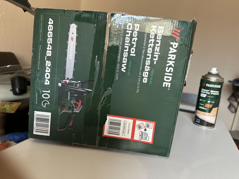 Parkside бензинов трион ползван два пъти