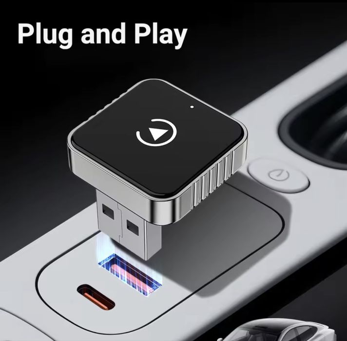 Adaptor wireless cu conectare automată la CarPlay si Android Auto