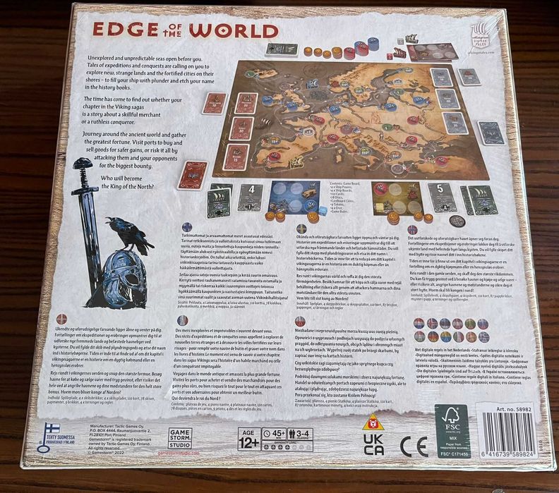 joc boardgame, nou, Edge of the World