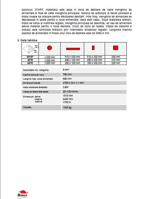 Ferestrau metal automata Bomar Transverse 510.330 GANC AN 2019