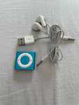 A1373 Ipod Shuffle apple 4th gen 2gb albastru mp3 player casti cablu