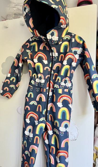 Salopeta softshel cu gluga (marimea 92)