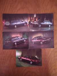 Vând  5 cărți  poștale  cu mașini Volvo Suedia anul 1996