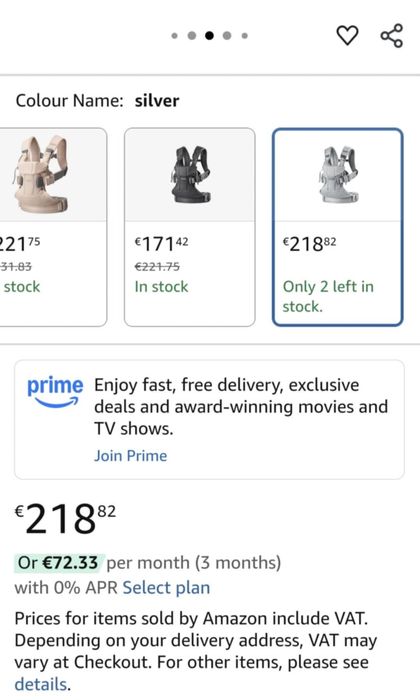 Чисто НОВА МАРКОВА раница за носене на бебе BABY BJORN