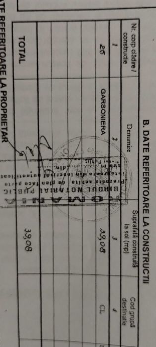 Garsoniera 39 mp zona Rompetrol